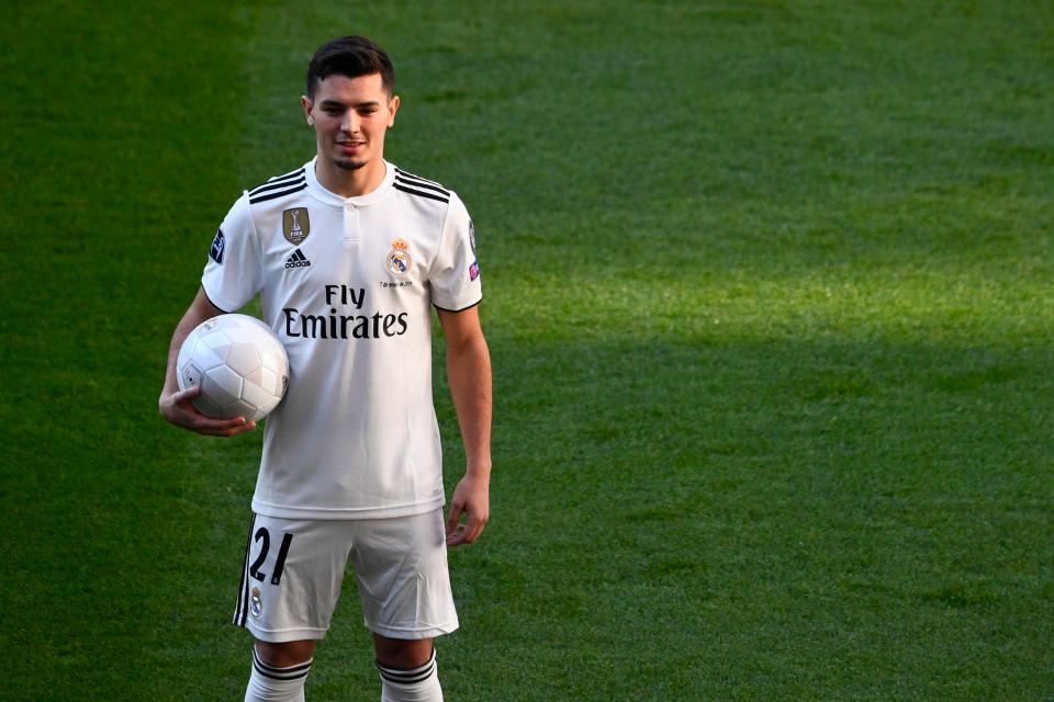  Brahim Diaz in his Real Madrid kit