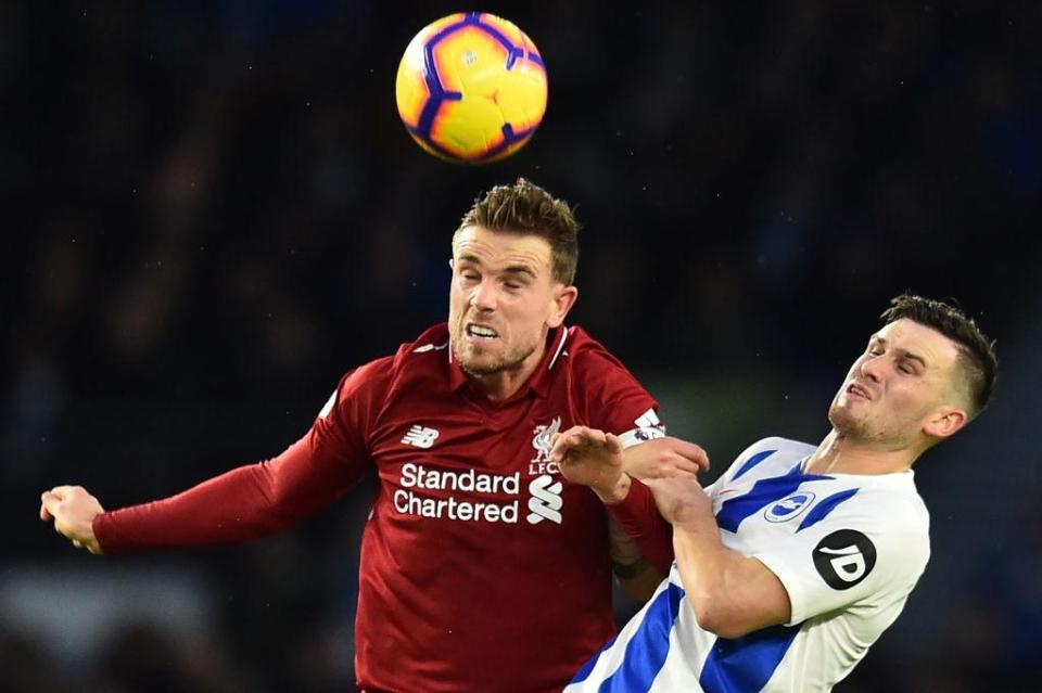  Henderson helped stifle Brighton's creativity in the match