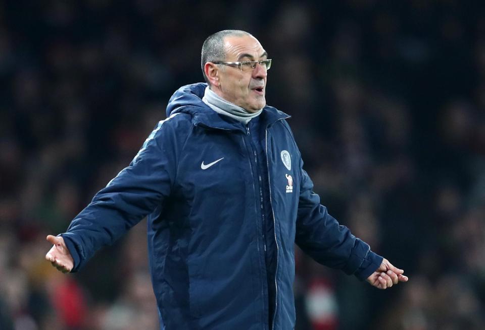  Maurizio Sarri has been criticised for his team selection