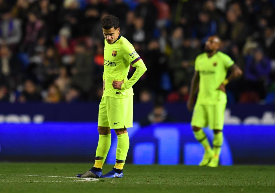  Coutinho has struggled in his first full season at Barcelona