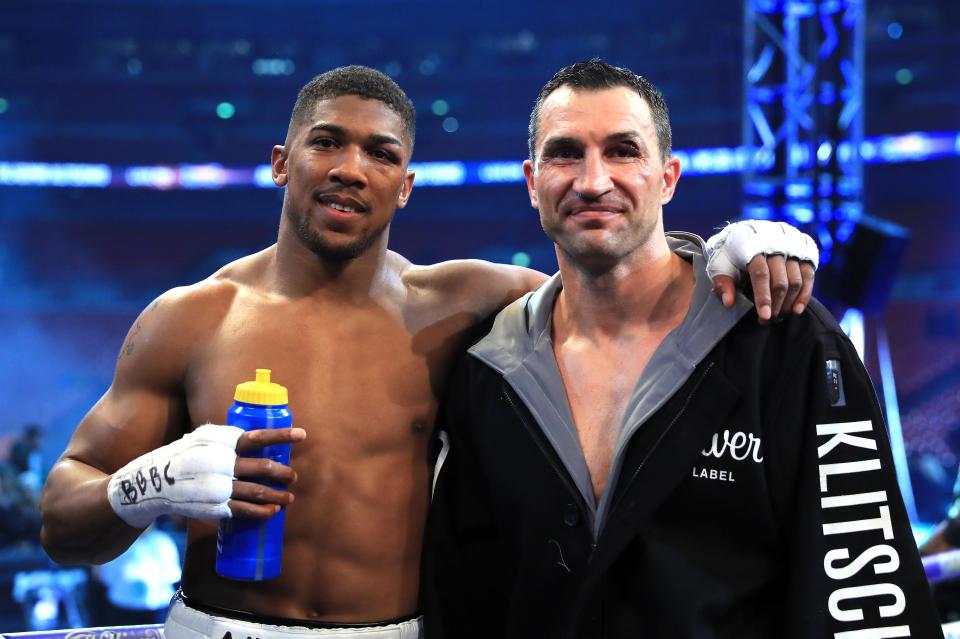  Joshua and Klitschko shared heavy punches in their war
