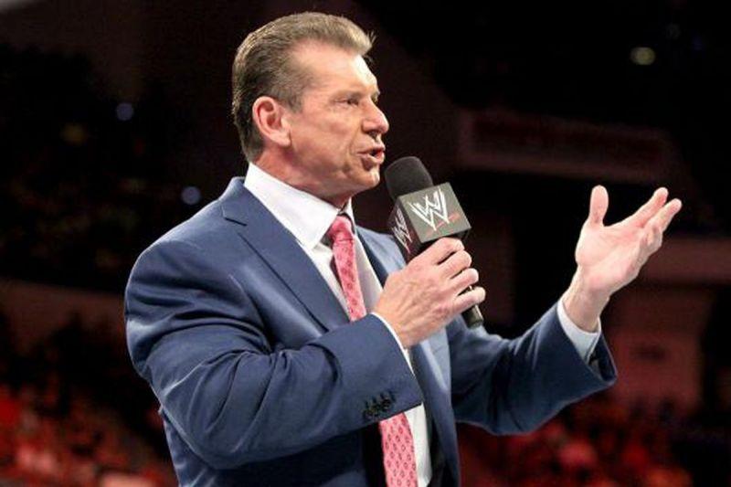  Vince McMahon cutting a promo on Raw