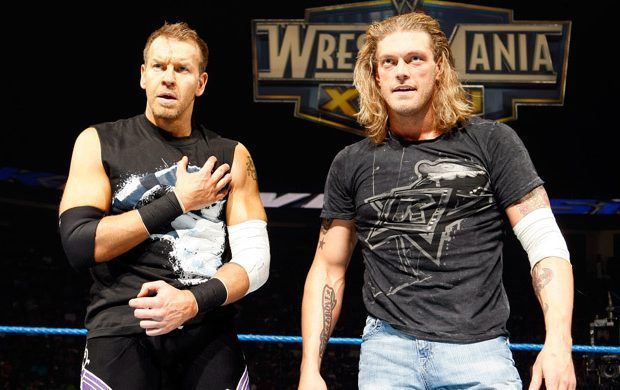 Christian alongside his longtime partner Edge in the WWE