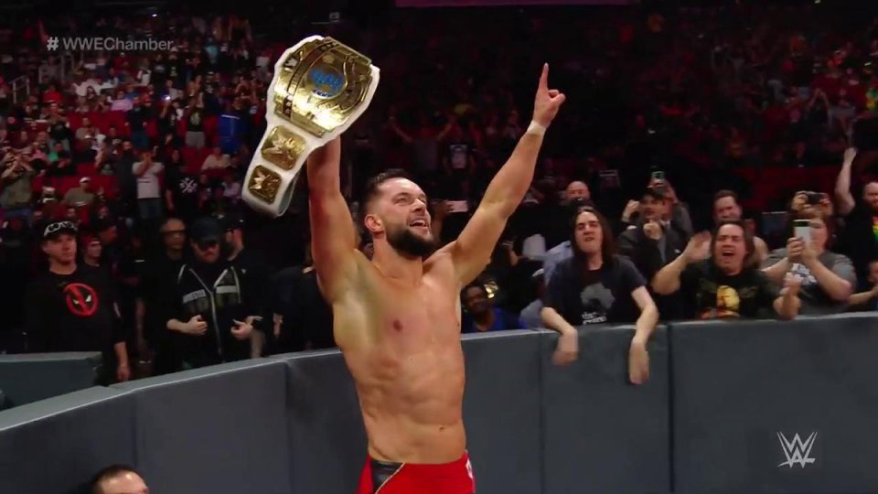  Finn Balor with his Intercontinental title