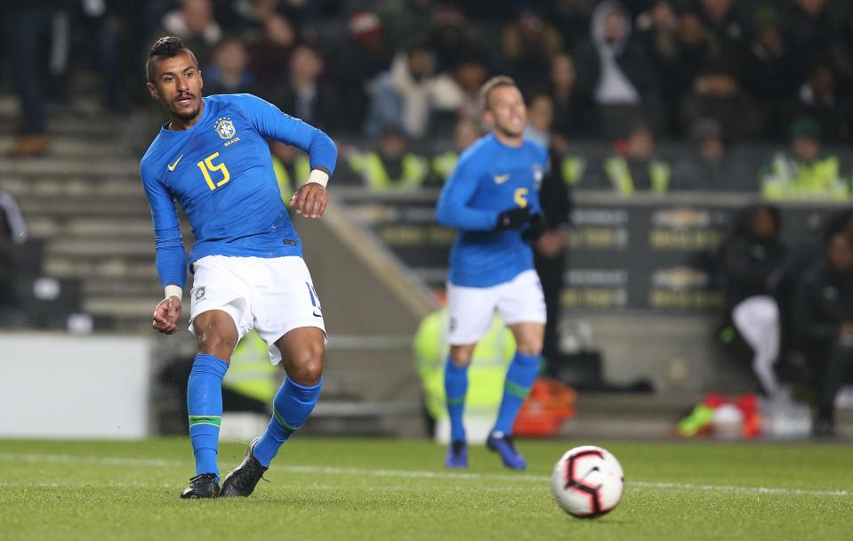  Paulinho has kept his place in the Brazil squad despite playing in China