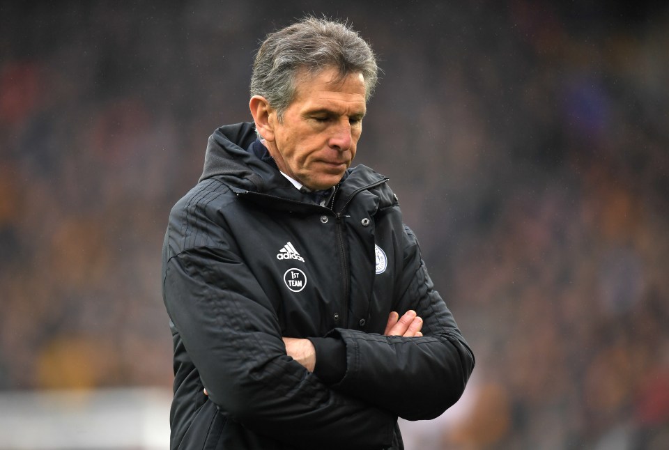  Claude Puel was sacked by the Foxes on Sunday morning