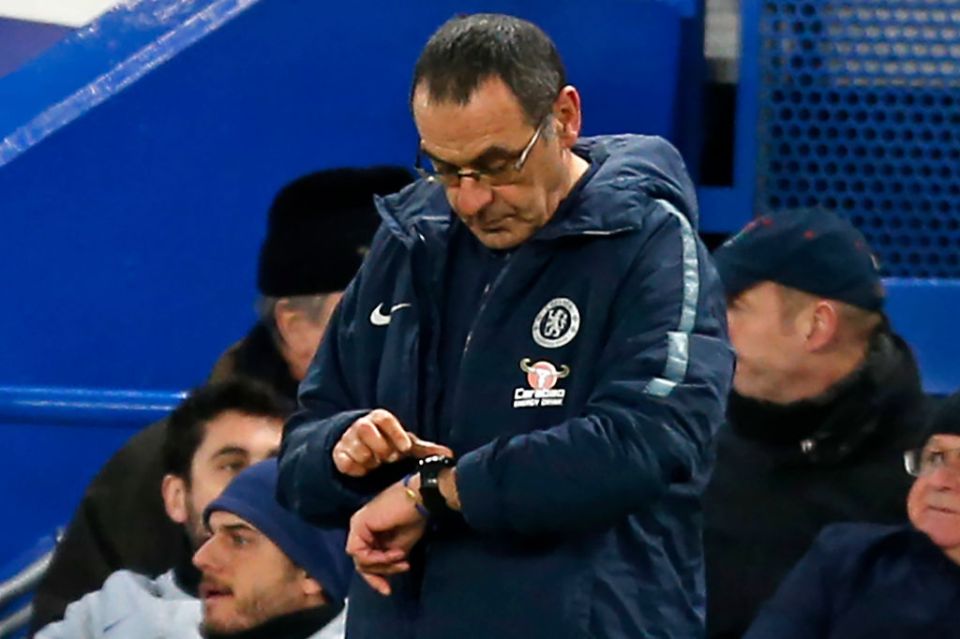  Sarri is under a lot of pressure