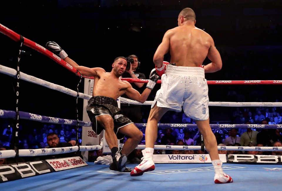  Chris Eubank Jr floored James DeGale in the second and tenth rounds