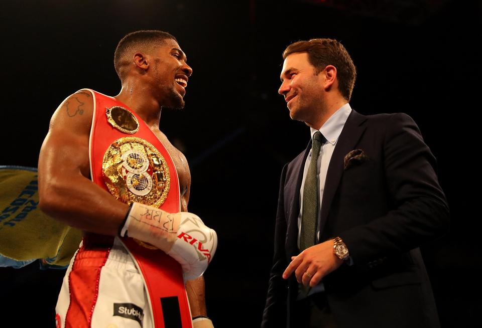  Eddie Hearn's Matchroom Boxing promote Anthony Joshua