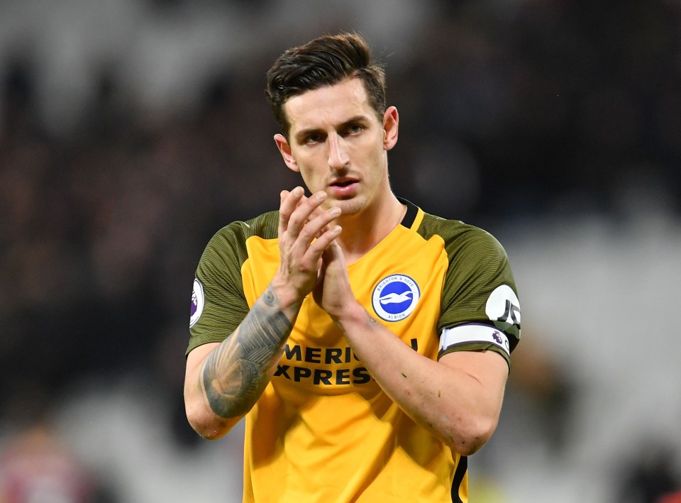  Lewis Dunk is an ever-present in Brighton's defence