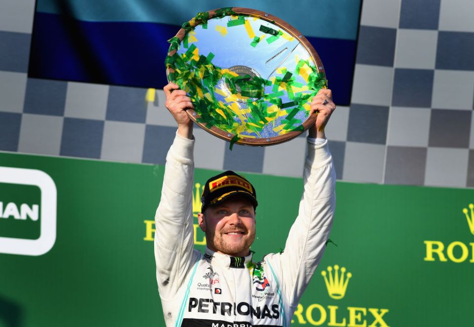  Bottas took the lead at the first corner and held on to win in Melbourne