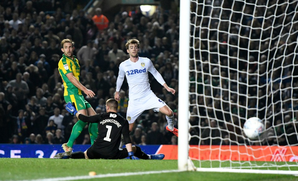  Bamford showed incredible composure to slot home his first goal of the night