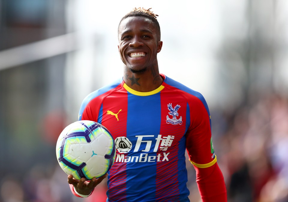  Wilfried Zaha is continually linked with Europe’s elite clubs
