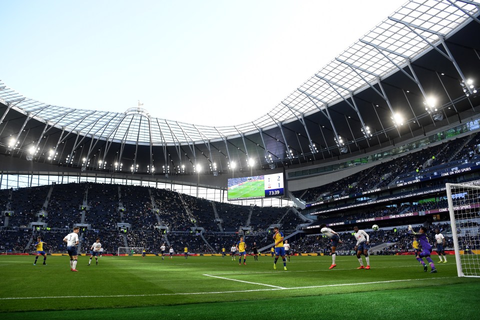  Spurs' new stadium cost a reported £1billion