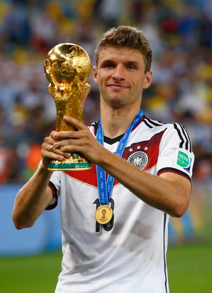  Thomas Muller was key to Germany's World Cup success in 2014, scoring five times in the finals