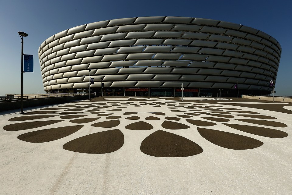  Azerbaijan's national team play at the stadium