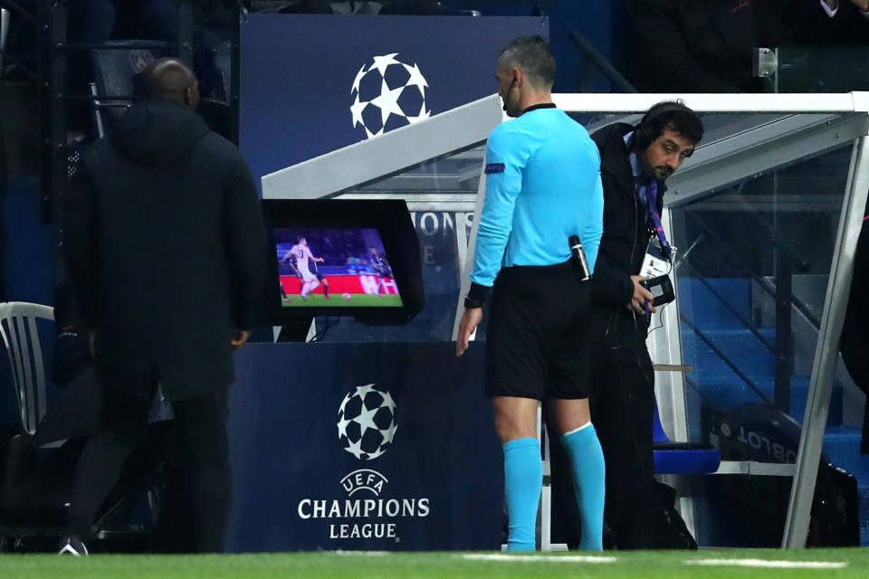  Premier League referees are not using pitch-side screens to review incidents as they do in the Champions League and elsewhere in Europe