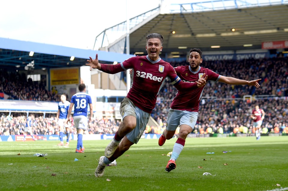  Jack Grealish celebrates his match-winning strike