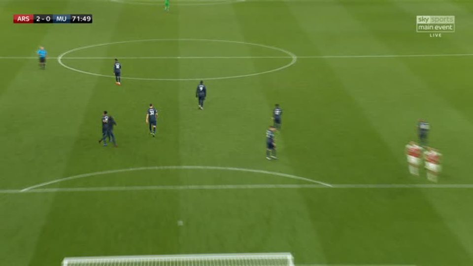  Chris Smalling was attacked by a pitch invader during Manchester United's defeat at Arsenal on Sunday