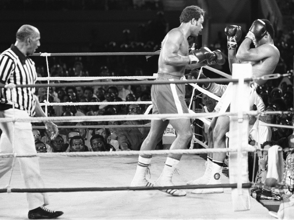 Foreman was the favourite going into his fight with Ali, but 'The Greatest' came out on top