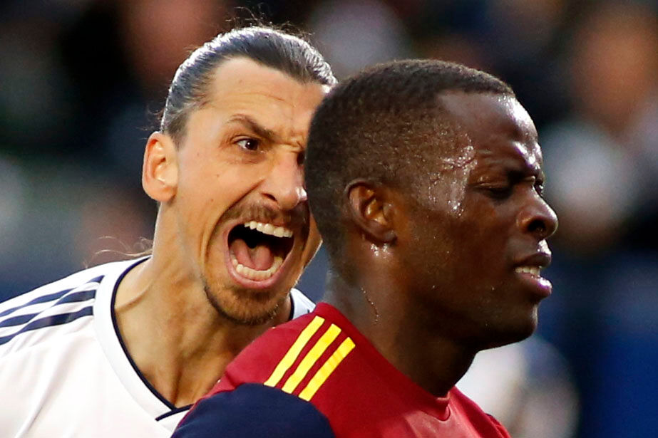  Ibrahimovic kept clashing with Onuoha during a game-long duel last month