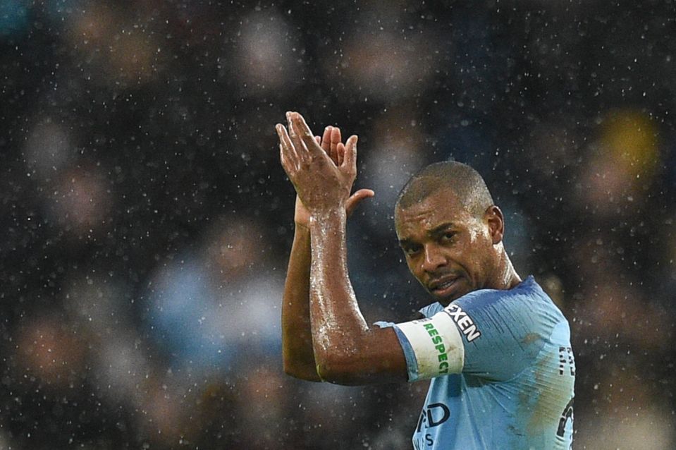  Fernandinho is a key man in the City midfield.