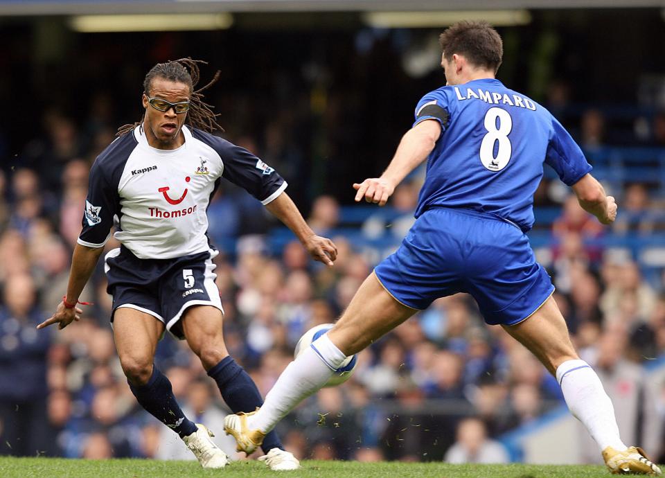  During his time at Spurs, Edgar Davids battled with Chelsea legend Frank Lampard