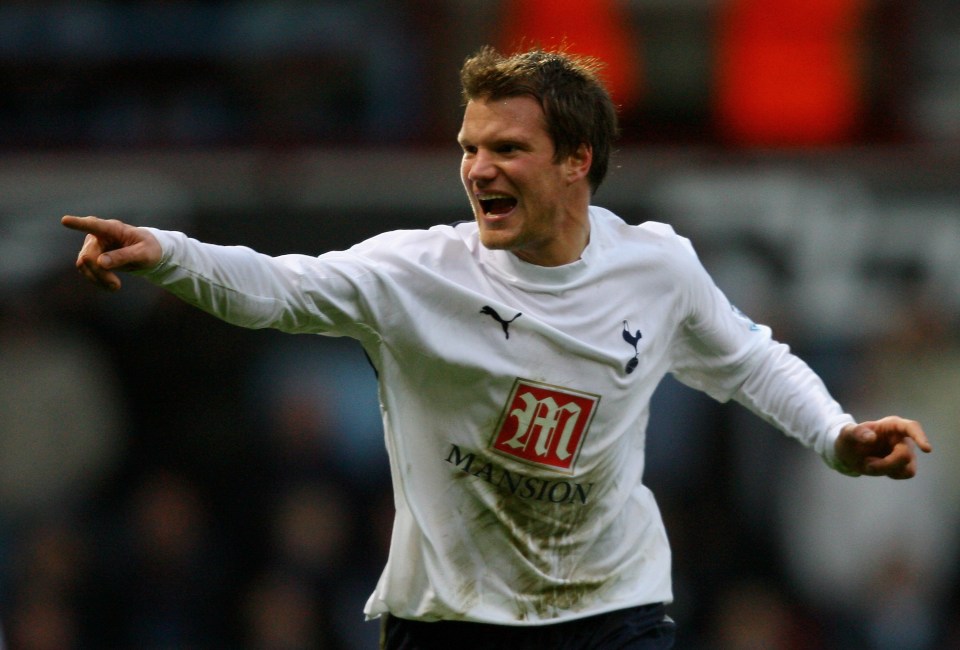  Tainio celebrates scoring against West Ham United in their famous 4-3 win at Upton Park in 2007
