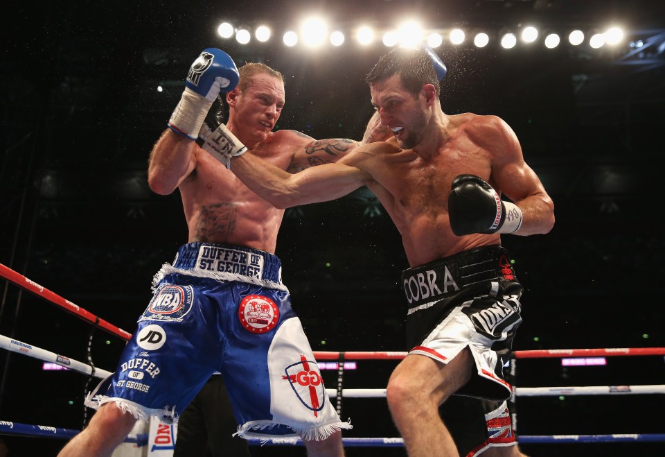  George Groves floored Carl Froch, but ended up being controversially stopped in their first fight