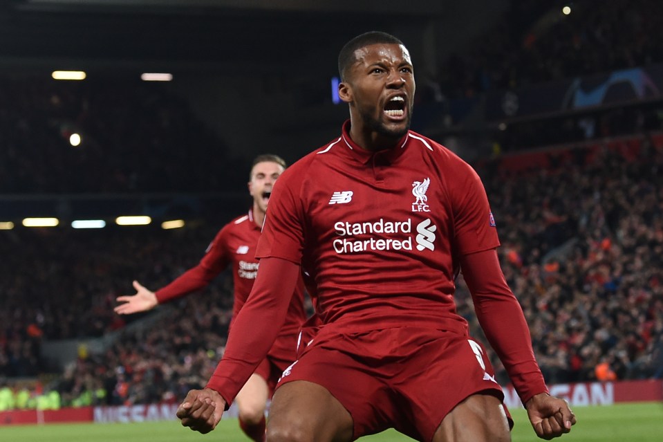  Liverpool fans think highly of Wijnaldum and will always cherish what he did against Barca in May 2019