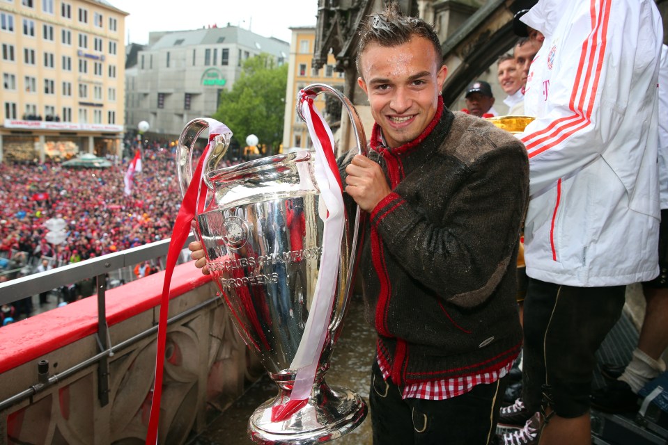  Shaqiri knows how it feels to lift the Champions League trophy