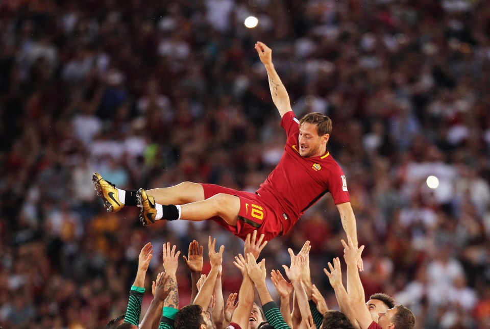Italian icon Francesco Totti is one of many legends playing in this years Soccer Aid