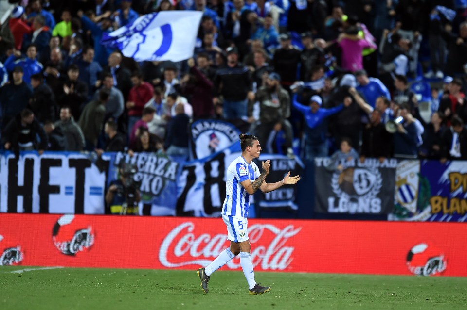  Silva scored for Leganes against Real Madrid this season