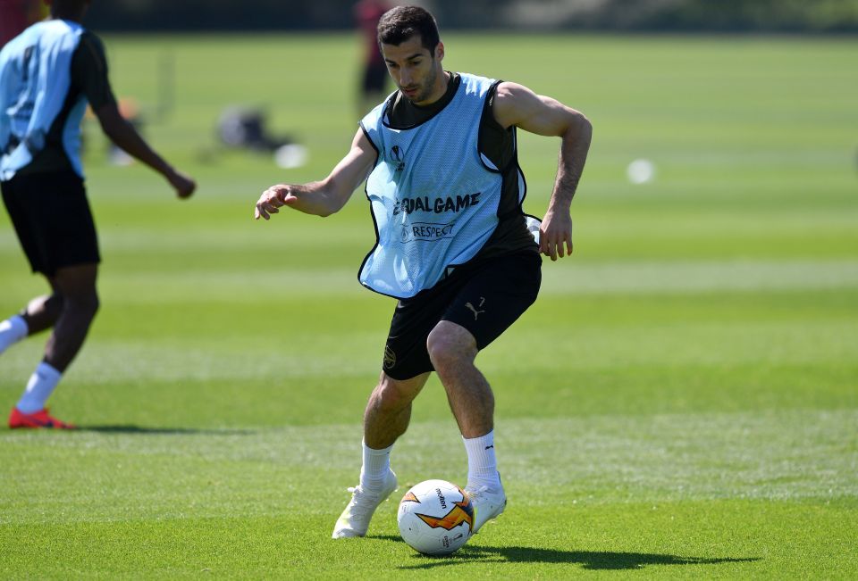 The 30-year-old has continued to train with the Arsenal squad ahead of the final but, for the time being, will not travel to Baku