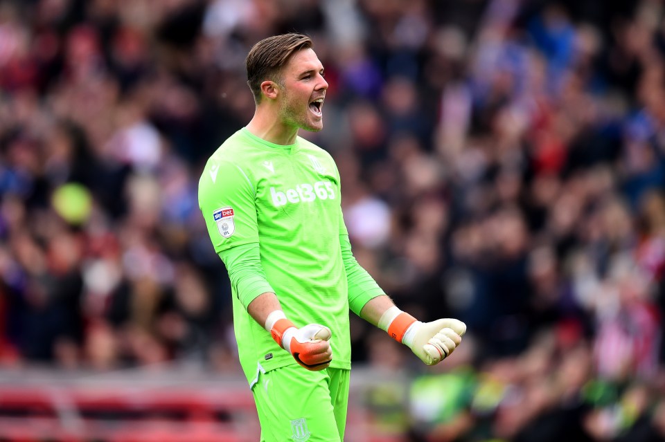  Jack Butland currently plays for Stoke City in the Championship