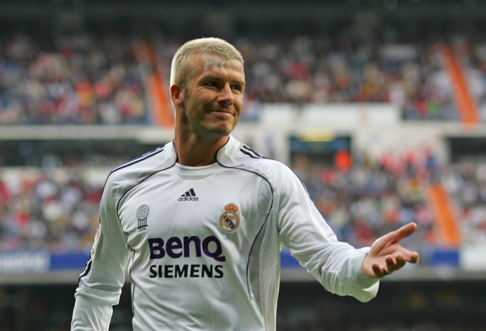  David Beckham spent four seasons at Real Madrid