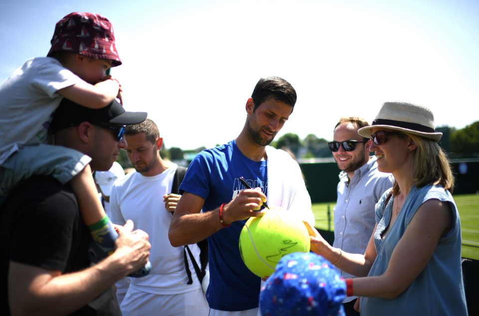  Djokovic is the main man at Wimbledon and current world no.1