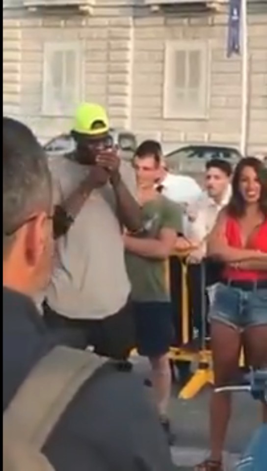  The ex-Liverpool and Man City striker celebrated with a cigarette