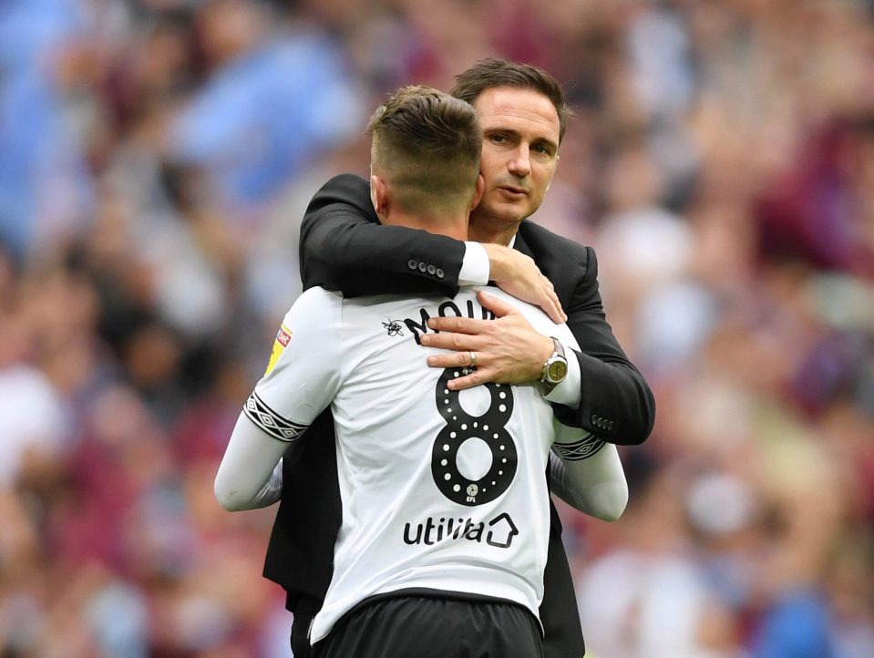 Mount was a big success at Derby playing under Frank Lampard