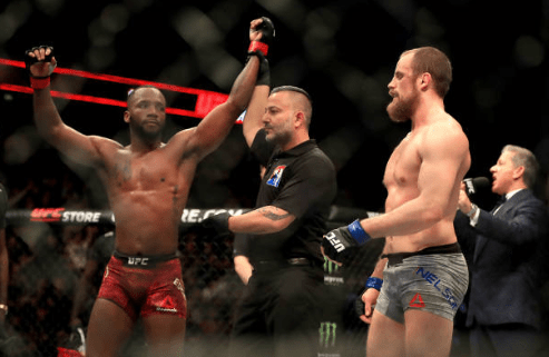  Leon Edwards after he defeated Gunnar Nelson in London