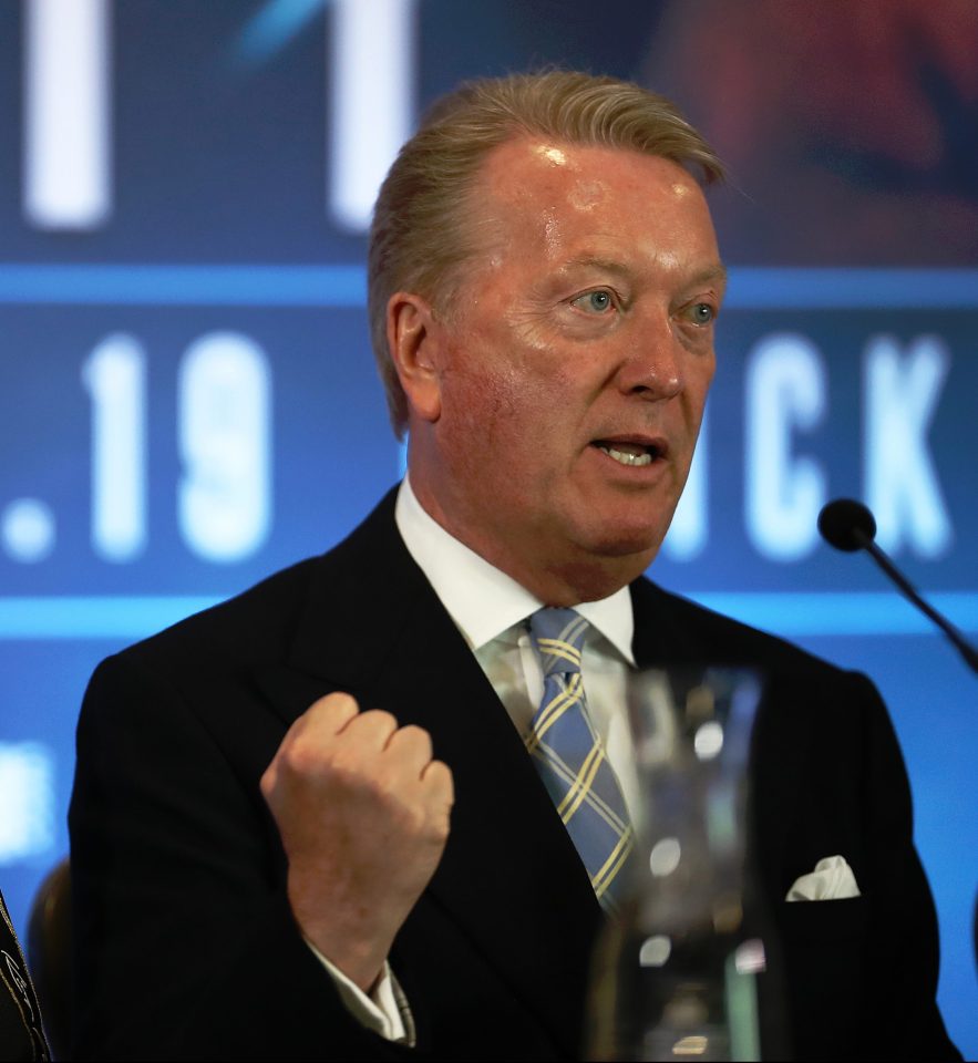  Warren is currently running shows behind closed doors at the BT Sport studio