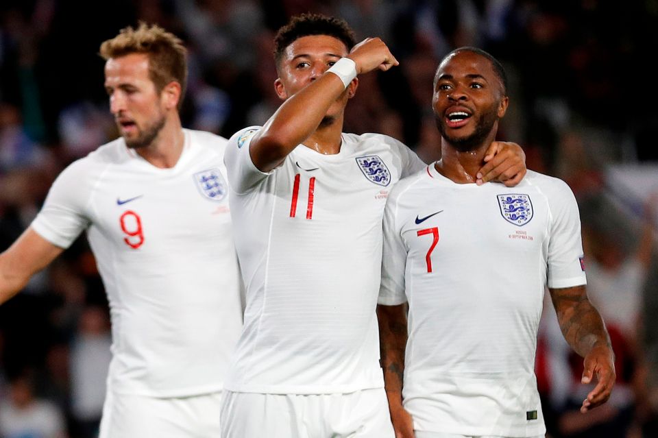  Jadon Sancho, Harry Kane and Raheem Sterling were all among the goals on Tuesday