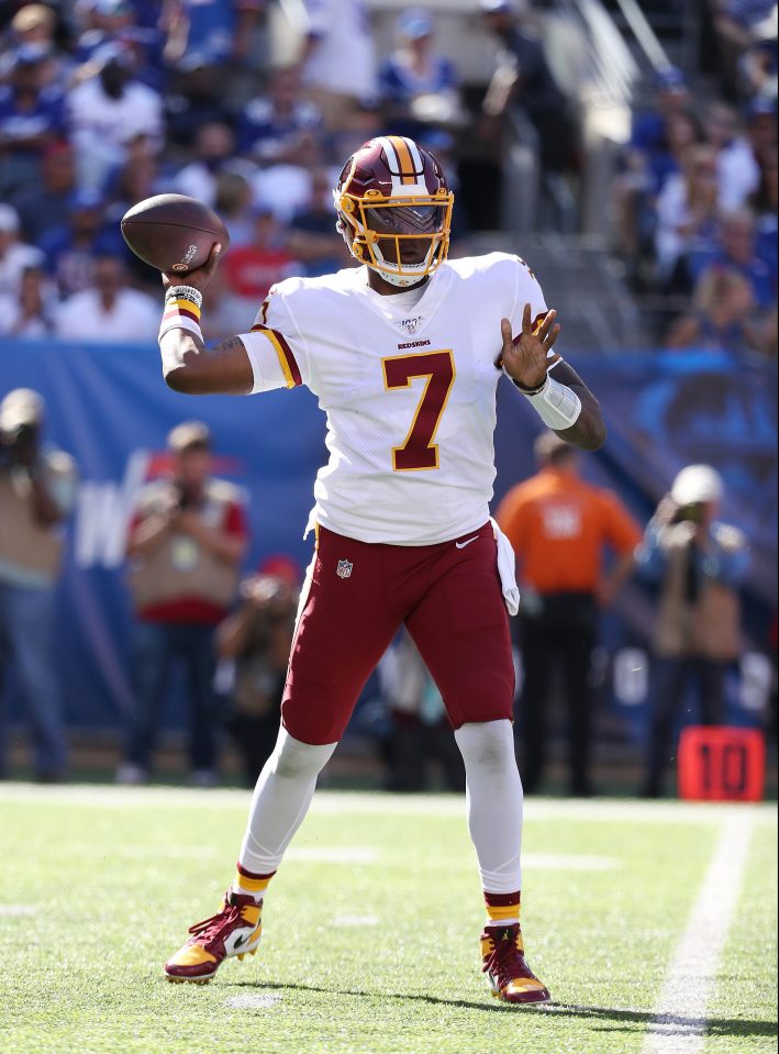  Dwayne Haskins struggled against the New York Giants