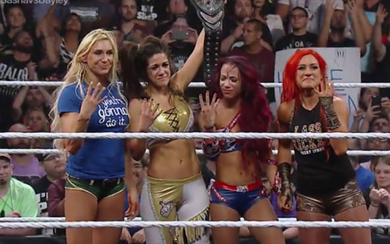  The four horsewomen of WWE - Charlotte Flair, Bayley, Sasha Banks and Becky Lynch