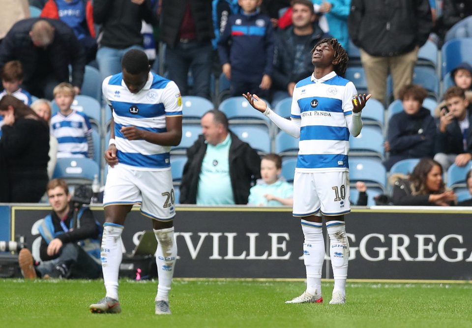  Ebere Eze (right) has been QPR's star man this term