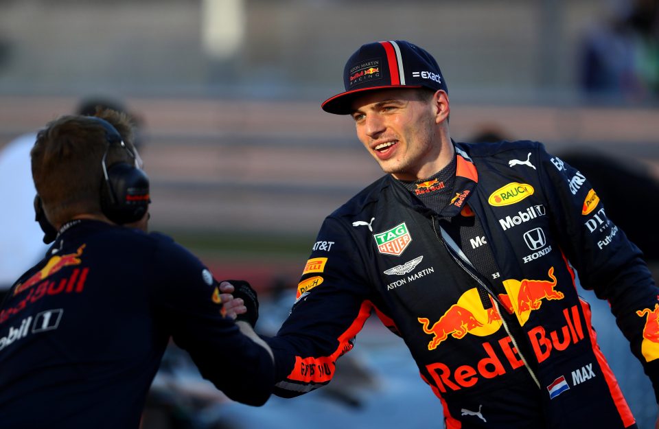  Verstappen will line up in third on Sunday