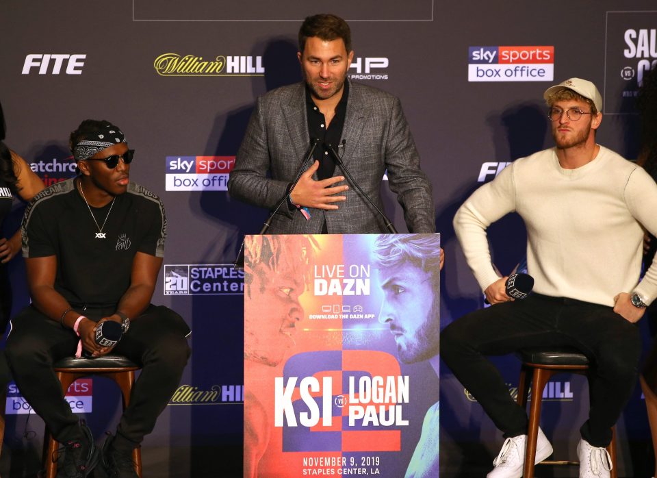 Hearn put on KSI vs Logan Paul and Jake Paul vs AnEsonGib