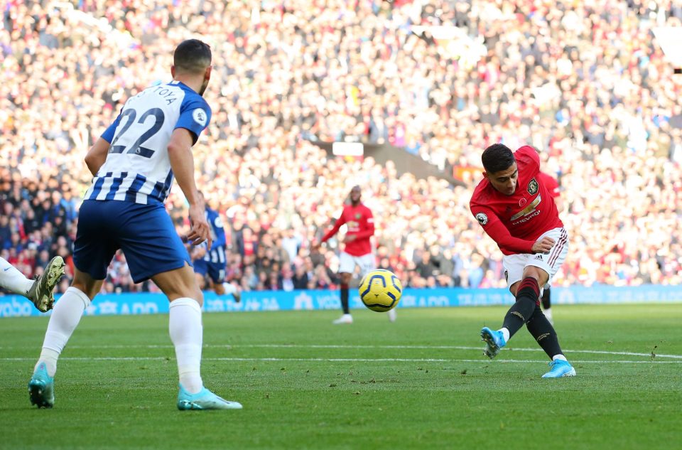  Andreas Pereira opened the scoring for Manchester United