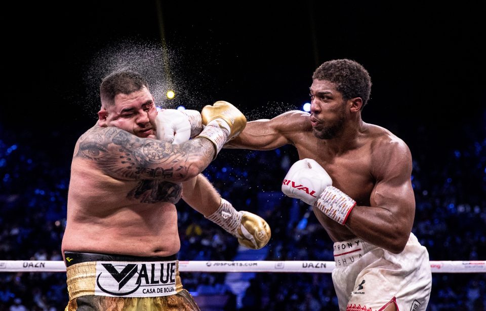 After winning the heavyweight titles, he piled on the pounds for the rematch and was made to pay