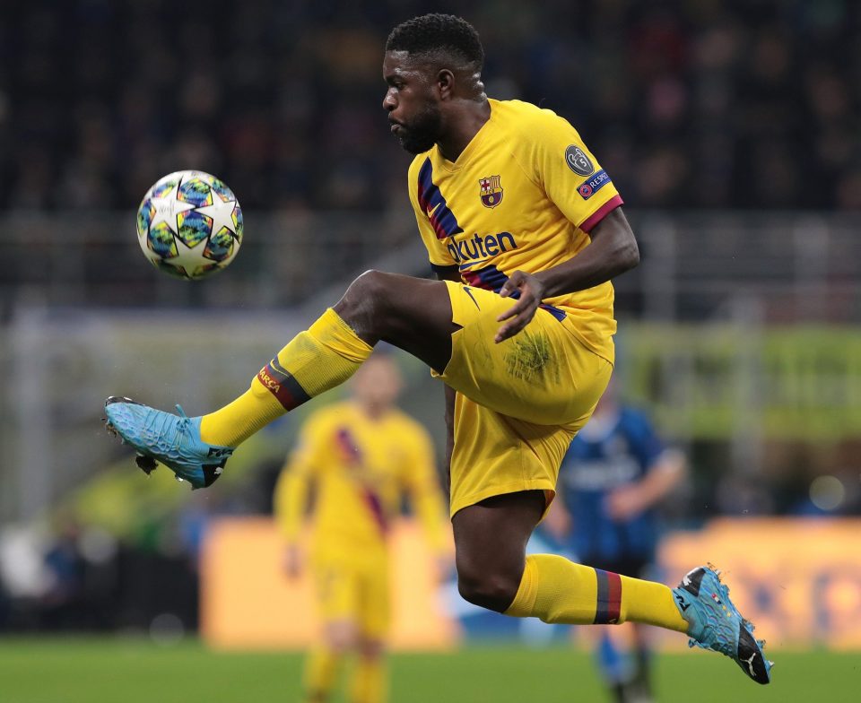  Umtiti, 26, has struggled for game time at Barcelona this season